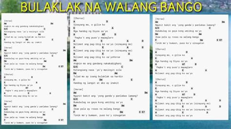 bulaklak lyrics and chords.